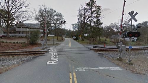 Norfolk Southern Railroad has begun construction on their railroad tracks at the Suwanee Dam Road and Russell Street crossing in Suwanee. (Google Maps)