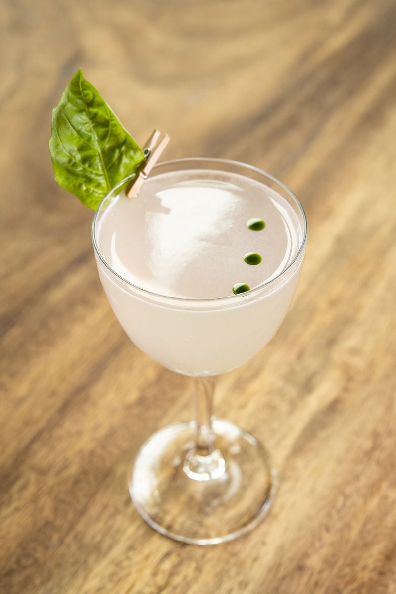 Bartender Jose Pereiro blends the brightness and aromatics of grapefruit and the fresh garden flavor of basil in the Fanculo di Salad at Storico Vino. Courtesy of Jose Pereiro