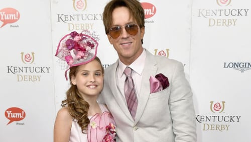 LOUISVILLE, KY - MAY 06:  Dannielynn Birkhead and Larry Birkhead attend the 143rd Kentucky Derby at Churchill Downs on May 6, 2017 in Louisville, Kentucky.  (Photo by Gustavo Caballero/Getty Images for Churchill Downs)