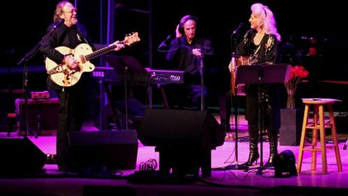 The easy affection between Stephen Stills and Judy Collins was apparent during their show at Atlanta Symphony Hall on Aug. 9. 2017. Photo: Melissa Ruggieri/AJC