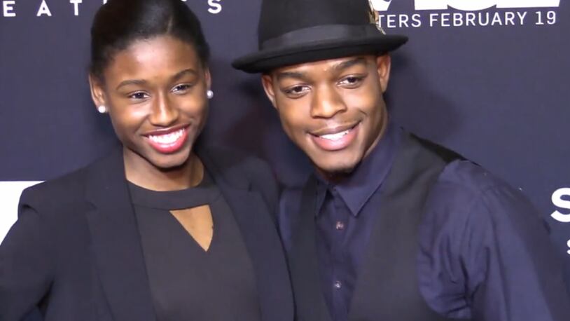 Candace Hill and Stephan James at the "Race" screening in Atlanta. Photo: Ryon Horne