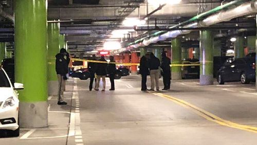 Police are investigating a shooting at Atlantic Station.