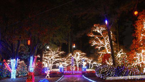 A look at the 275,000-light Christmas display at a home in Kennesaw. Photo courtesy of Richard B. Taylor.