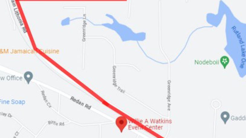 The Stone Mountain Lithonia Road Water Line Replacement Project is expected to be completed by September, depending on weather delays. (Courtesy of DeKalb County)