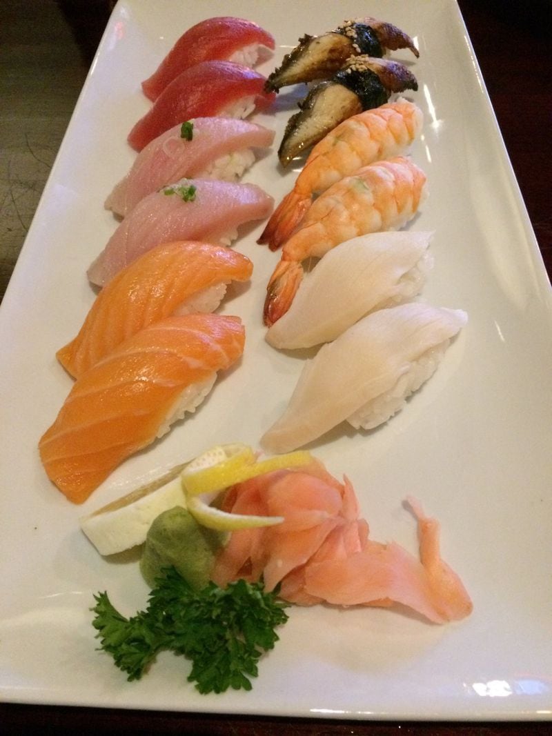 Along with American-style sushi rolls, Natsu Sushi Bar & Ocean Grill in Alpharetta offers a la carte nigiri. CONTRIBUTED BY WENDELL BROCK