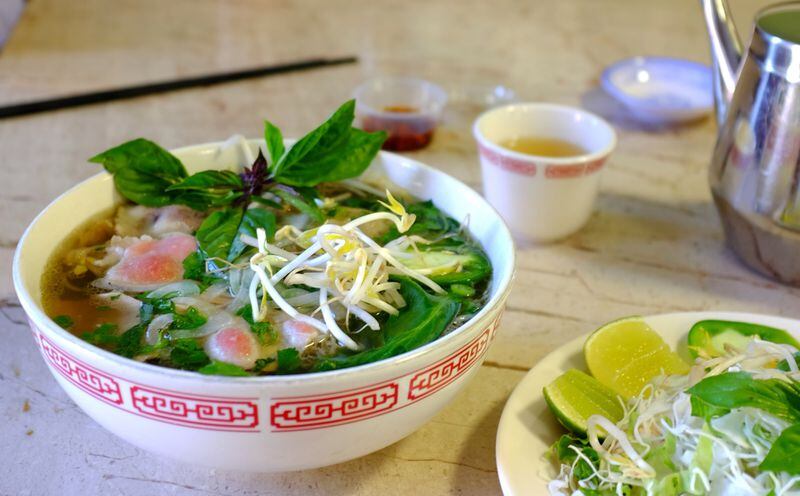 Pho Dai Loi #2, which anchors the Little Saigon shopping mall, is known as one of Atlanta’s best pho restaurants. (Wyatt Williams)