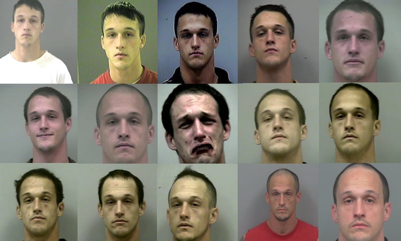 These are Darryl Gang's prior booking photos from arrests in Gwinnett County.