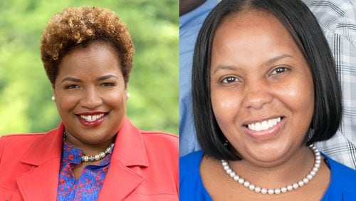 Aretta Baldon, left, and Davida Huntley, right, are running in the Atlanta Board of Education District 2 runoff election in October. Submitted photos