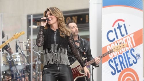 NEW YORK, NY - JUNE 16: Shania Twain performs on stage at the Citi Concert Series on TODAY at Rockefeller Park on June 16, 2017 in New York City. (Photo by Jamie McCarthy/Getty Images for Citi)