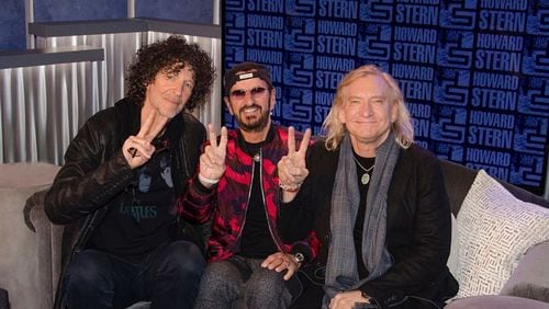Howard Stern welcomed Ringo Starr and Joe Walsh to his SiriusXM show in November 2018. Photo: @sternshow on Instagram