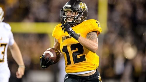 Kennesaw State returner Isaac Foster during a 2018 football game.