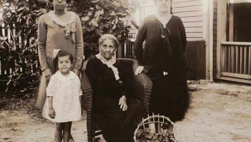 Sallie Durham (seated) was the matriarch of an influential Decatur family. She is seen here with her daughter, Clara Maxwell Pitts (right), her granddaughter Mae Maxwell Yates (left) and her great-granddaughter Clara Yates Hayley. CONTRIBUTED BY CLARA AXAM