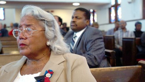 June Dobbs Butts, an accomplished researcher from a notable Atlanta family, died Monday from complications from a stroke. She was the daughter of John Wesley Dobbs, who witnessed Atlanta race riots in the early 1900s and who later became a city leader in civil rights. (RICH ADDICKS/AJC staff)