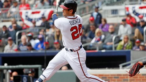 Preston Tucker hits a three-run homer off the Nationals’ Max Scherzer in the first inning Wednesday. (Photo by Kevin C. Cox/Getty Images)