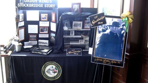 Stockbridge display at City Hall celebrates life of native son, Martin Luther King Sr., father of civil rights icon Martin Luther King Jr.