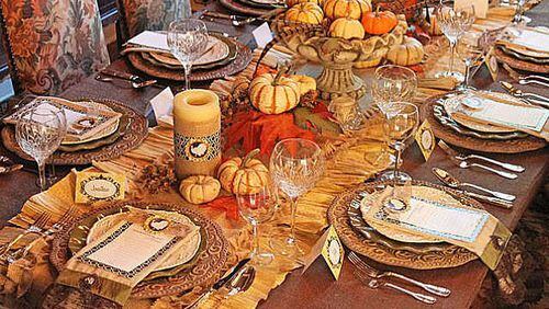 Classic Thanksgiving table setting