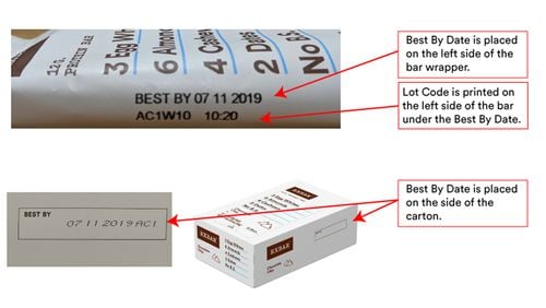 Certain varieties of RxBars have been recalled due to undeclared peanuts.