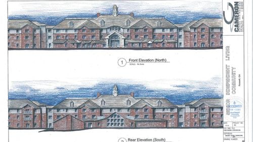 A rendering of the new retirement community coming to Roswell.
