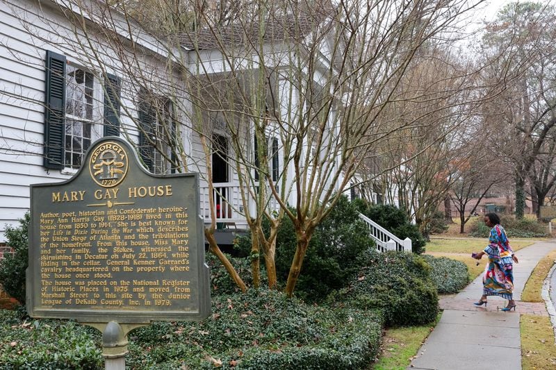 The Junior League of Dekalb County celebrated the renaming of the Mary Gay House to 716 West in a ceremony in Decatur on Wednesday, December 7, 2022.   (Arvin Temkar / arvin.temkar@ajc.com)