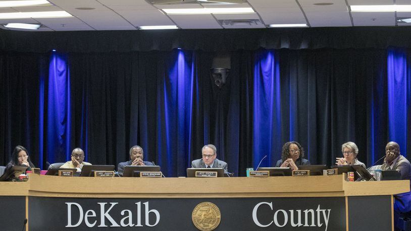 Members of the DeKalb County Board of Commissioners. AJC file photo. ALYSSA POINTER/ALYSSA.POINTER@AJC.COM