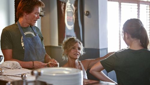 Kyra Sedgwick directs husband Kevin Bacon and Ryann Shane in her directorial debut in the Lifetime movie, “Story of a Girl.” Contributed by Bettina Strauss