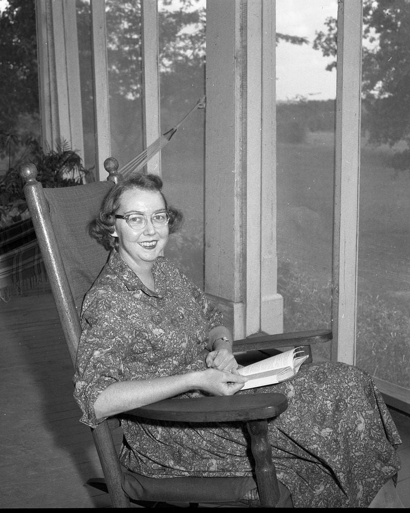 Flannery O’Connor lived the last 13 years of her life on a dairy farm operated by her mother just outside Milledgeville. Separated from the Northeastern intellectuals who had been her closest friends, she found herself surrounded by the Bible salesmen, anti-immigrant politicians and other Southern characters who all became part of her fiction. CONTRIBUTED BY FLOYD JILLSON / KENAN RESEARCH CENTER AT THE ATLANTA HISTORY CENTER