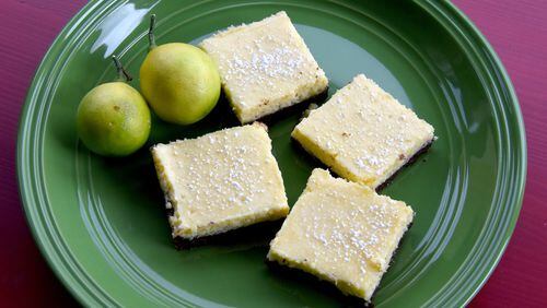 Amp up the flavor of lemon bars and give the crust some chocolate love. (Darrell Sapp/Pittsburgh Post-Gazette/TNS)