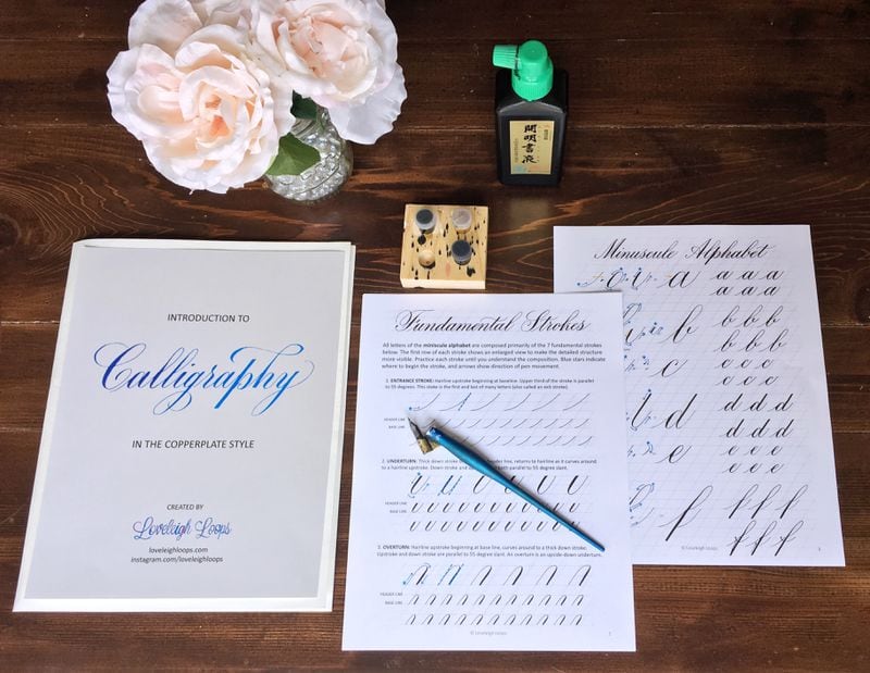Loveleigh Loops, a Dayton-based calligraphy company, will host two workshops at Knack Creative. Intro to Brush Lettering will be held May 23, and Copperplate Calligraphy will be held May 24. Classes will be 6-8:30 p.m. at Knack Creative, 42 W. 5th St., Dayton. Contributed photo.