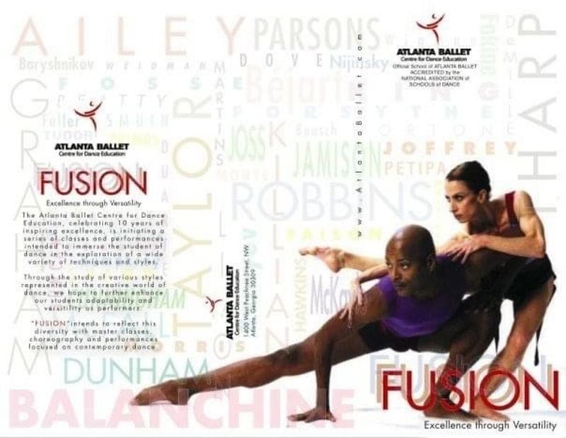 While Gerard was working as an instructor for the Atlanta Ballet, the organization put his image on the cover of a promotional flyer. “The students loved him,” said Sharon Story, dean of the Atlanta Ballet’s Centre for Dance Education. “He was just so positive and very knowledgeable.” (Contributed)