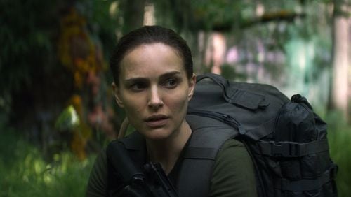 Natalie Portman searches for answers in the jungle in “Annihilation.” Contributed by Paramount Pictures/Skydance