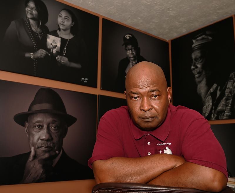 Johnny Crawford, a former Atlanta Journal-Constitution photojournalist who created the exhibit, has photographed more than 50 Black Vietnam War veterans so far. “I want to make sure people know who these people are,” Crawford said. “If I don’t do it, who will?” Photograph by Johnny Crawford 

©2022 Johnny Crawford.
