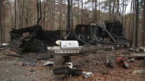 The homeowner said donations were stolen since the fire that destroyed his family’s home earlier this month. (Credit: Channel 2 Action News)