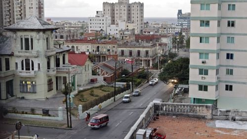 View from the rooftop dining tables of Cafe Laurent, one of the small businesses allowed under reforms made by Raœl Castro. In the distance is the Straits of Florida. The launch of Atlanta-Havana airline flights could open business opportunities for Georgia companies. BOB ANDRES /BANDRES@AJC.COM