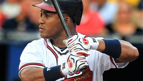 Braves outfielder Jose Constanza played in 42 games for the Braves in 2011 and 37 games last season.
