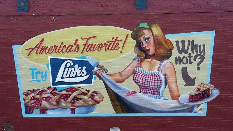 Andrew Henry created this mural especially for "Sharp Objects."