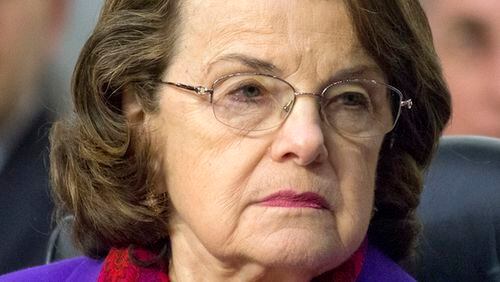United States Senator Dianne Feinstein (Democrat of California), Ranking Member, US Senate Judiciary Committee, listens as Judge Neil Gorsuch testifies before the committee on his nomination as Associate Justice of the US Supreme Court to replace the late Justice Antonin Scalia on Capitol Hill on Wednesday, March 22, 2017 in Washington, DC. (Ron Sachs/CNP/Sipa USA/TNS)