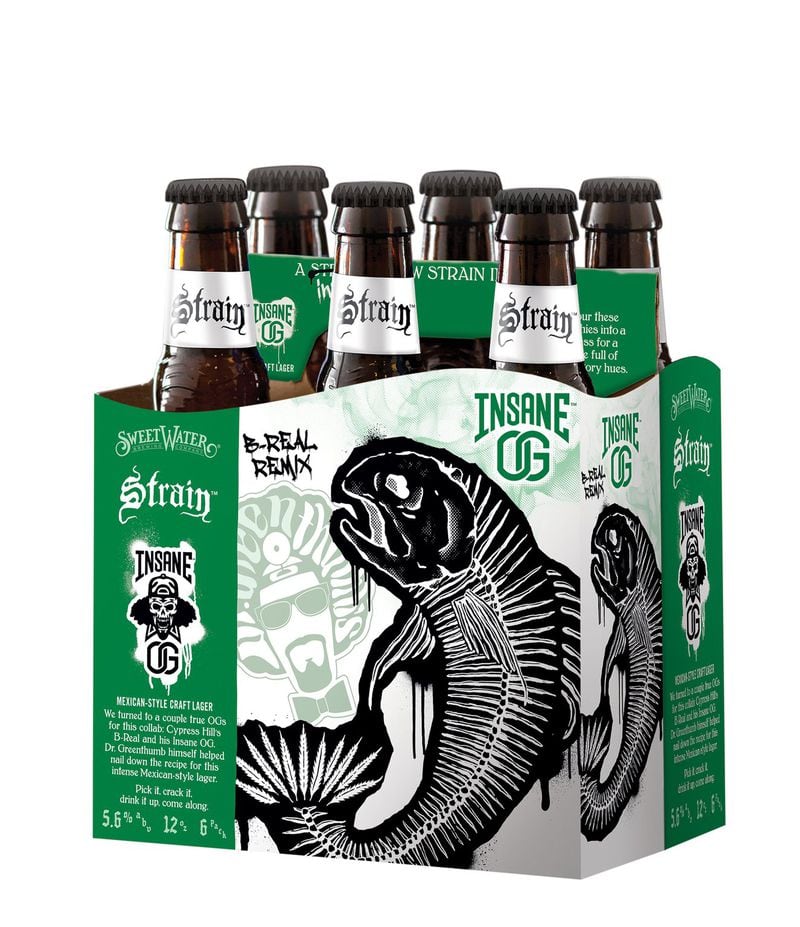 Sweetwater Brewing’s Insane OG Mexican-Style Craft Lager is new to the line that includes 420 Strain G13 IPA. CONTRIBUTED BY SWEETWATER BREWING