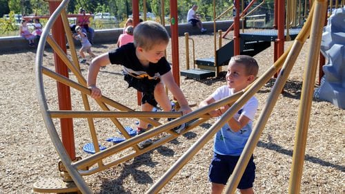Phase II improvements to Rock Springs Park were officially opened Oct. 3. Improvements include a lighted dog park, soccer fields, connecting trails, and additional parking. The $5.9 million project was funded with 2009 SPLOST revenue. Courtesy Gwinnett County