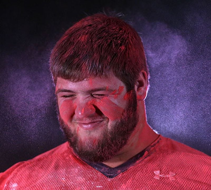Stephens County offensive lineman Ben Cleveland. (Curtis Compton / AJC)