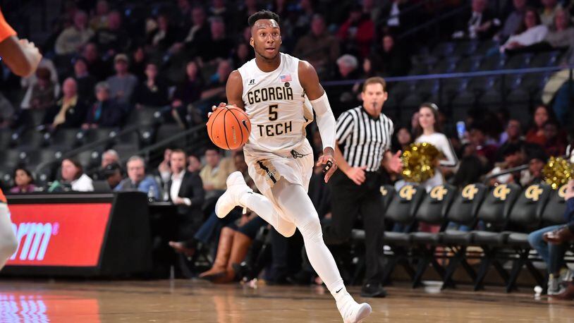 Georgia Tech guard Josh Okogie, shown here against Florida A&M, scored 21 points on 7-for-12 shooting Friday night against Wright State.