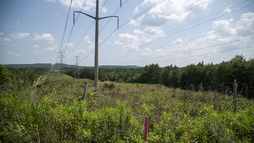 The site of the proposed public safety training center off Key Road in DeKalb County. (Alyssa Pointer/Atlanta Journal Constitution)