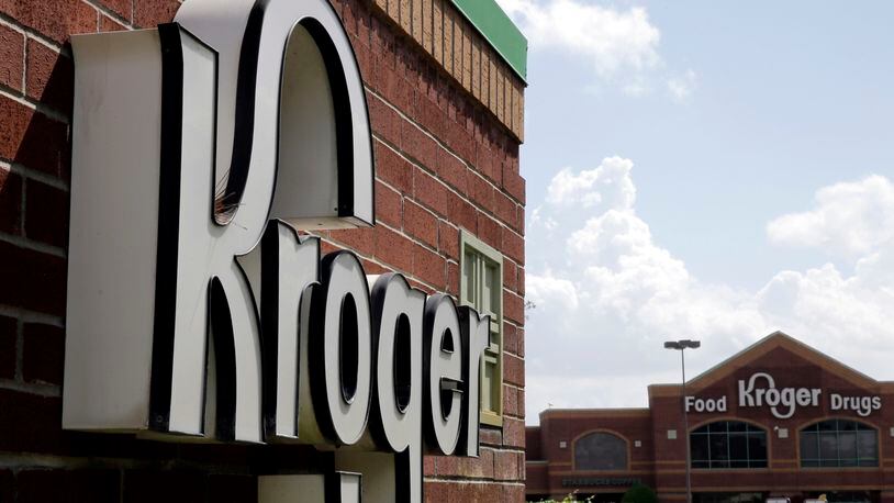 A woman is suing Kroger claiming that improperly-stored biscuits tumbled on her inside an Ellenwood store and scratched her cornea.