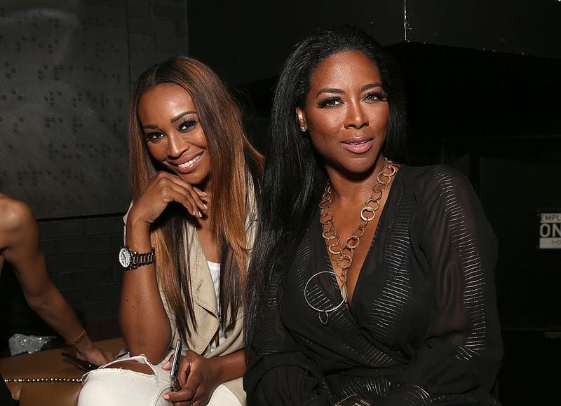WEST HOLLYWOOD, CA - JUNE 26:  Cynthia Bailey and Kenya Moore attend the 7th Annual Michael Jackson Tribute at 1OAK LA Hosted by Richie Akiva and Andre Harrell at 1OAK on June 26, 2015 in West Hollywood, California.  (Photo by Jesse Grant/Getty Images for 1OAK)