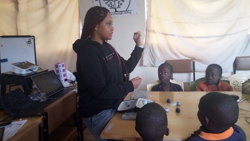 Makena Mugambi, 16, spent most of July sharing her passion for engineering with disadvantaged students in Kenya.