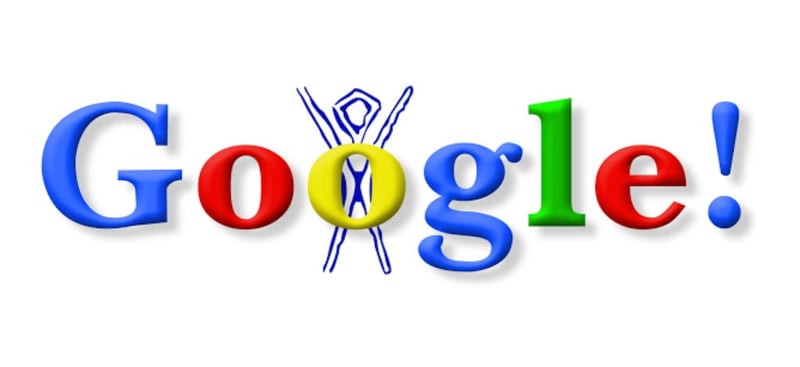 Burning Man Festival Google logo