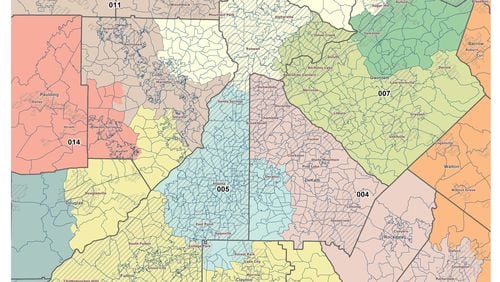 Georgia's new congressional map moves the 6th District to the north where more Republican-leaning voters live.