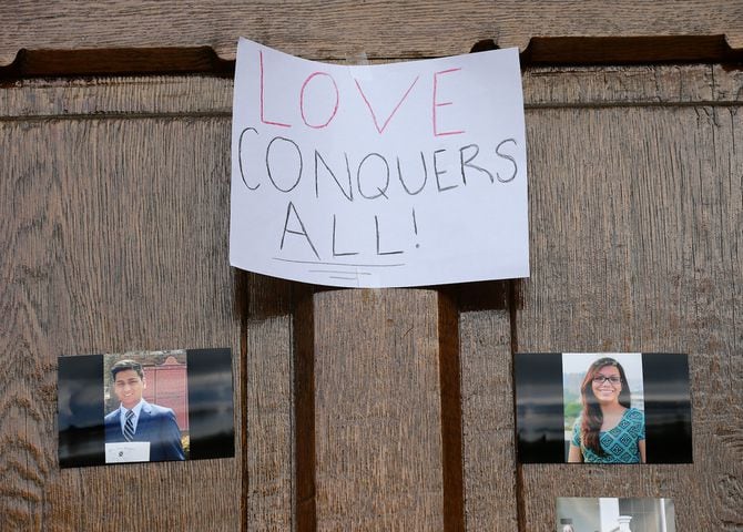Photos: Vigil for slain Emory students