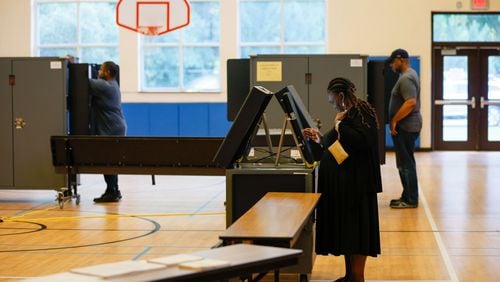 Georgia voters cast their ballots on Tuesday, May 21, 2024. Gwinnett will have runoffs on June 18 in two school board races. (Miguel Martinez / AJC)