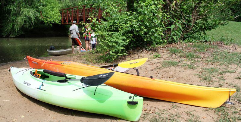 Kayaking, paddle boarding and other water sports are popular in Woodstock, where nearby Lake Allatoona and other locations offer places to "put in." (City of Woodstock)