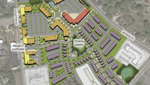 Plans for what’s been named the South Lawn development in Lawrenceville call for homes and commercial space a short distance from the city’s square.